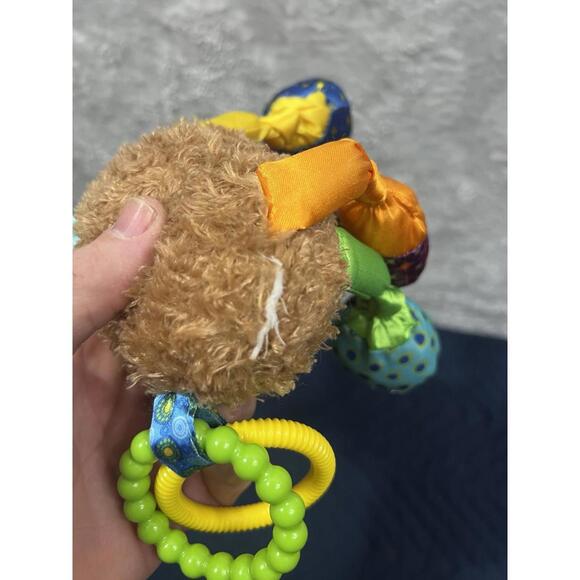 Lamaze Mortimer the Moose Baby Sensory Crinkle Toy with Teether Rings - Picture 3 of 4